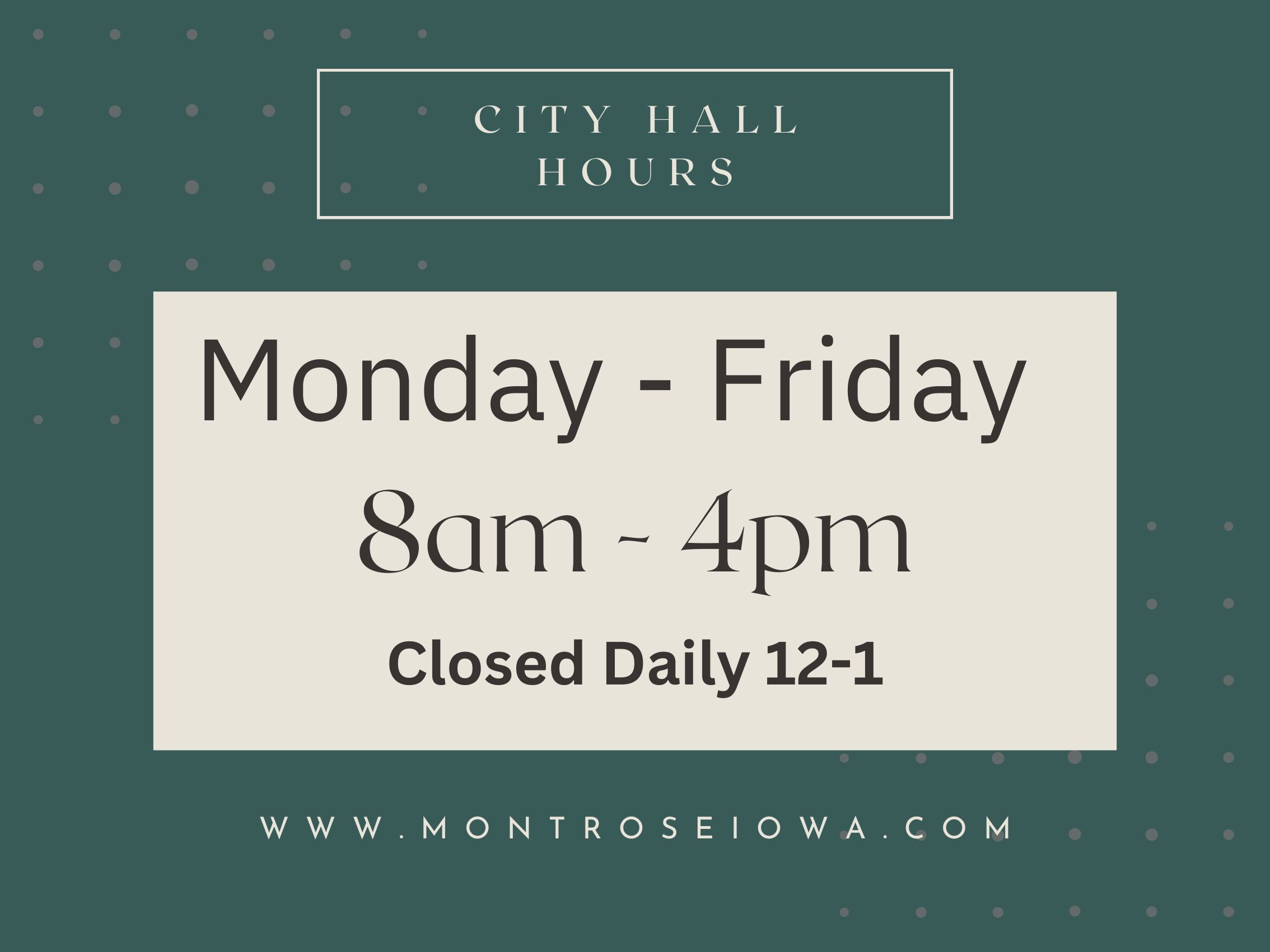 Business hours sign